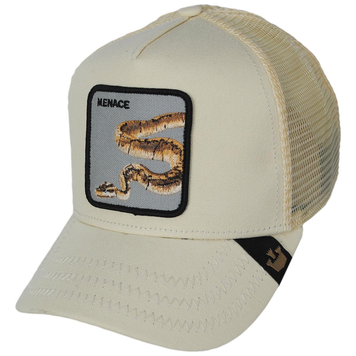 Goorin Bros | Menace Mesh Trucker Snapback Baseball Cap | 200698 | lead | CREME