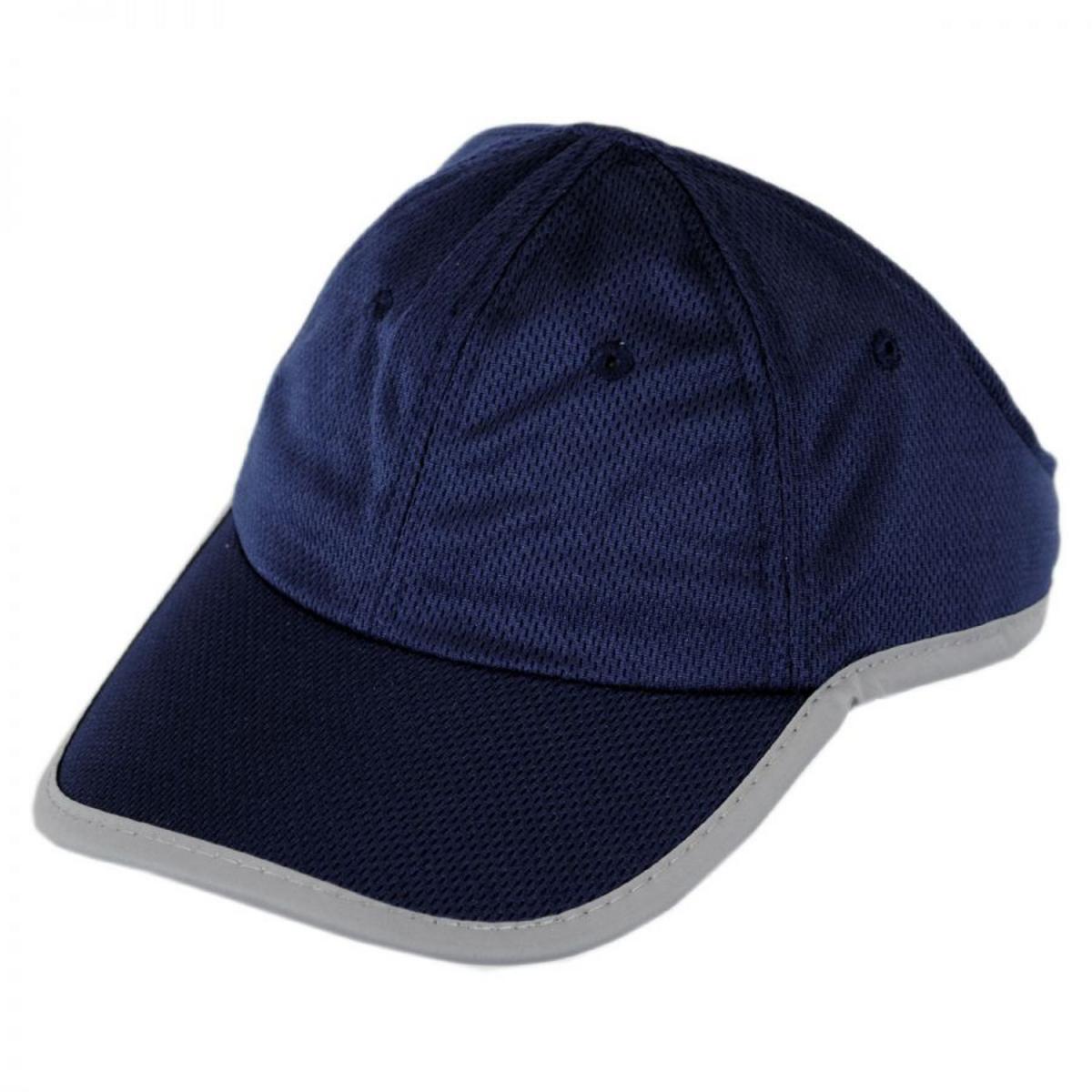 Chic Play | Genie Reflective Open Back Ponytail Baseball Cap | 401406 | lead | NAVY BLUE