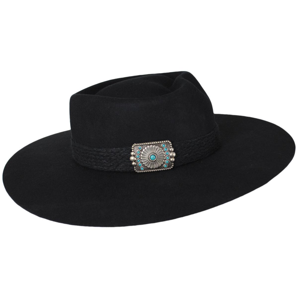 Charlie 1 Horse | Fling Wool Felt Rancher Fedora Hat | 124974 | profile | BLACK