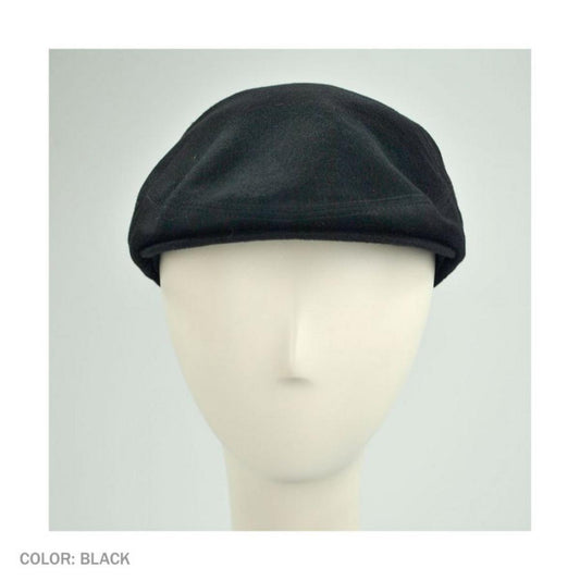 City Sport Caps | 100% Cashmere Ivy Cap | 177786 | front | BLACK