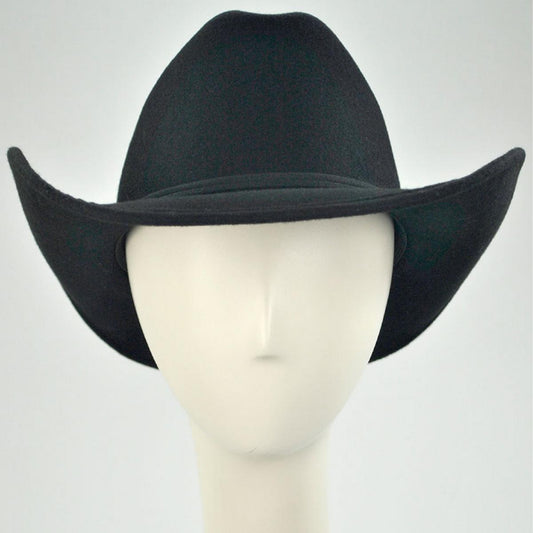 Jaxon Hats | Wholesale Wool Felt Western Hat B2B Pre-Pack | B2B132000 | front | BLACK