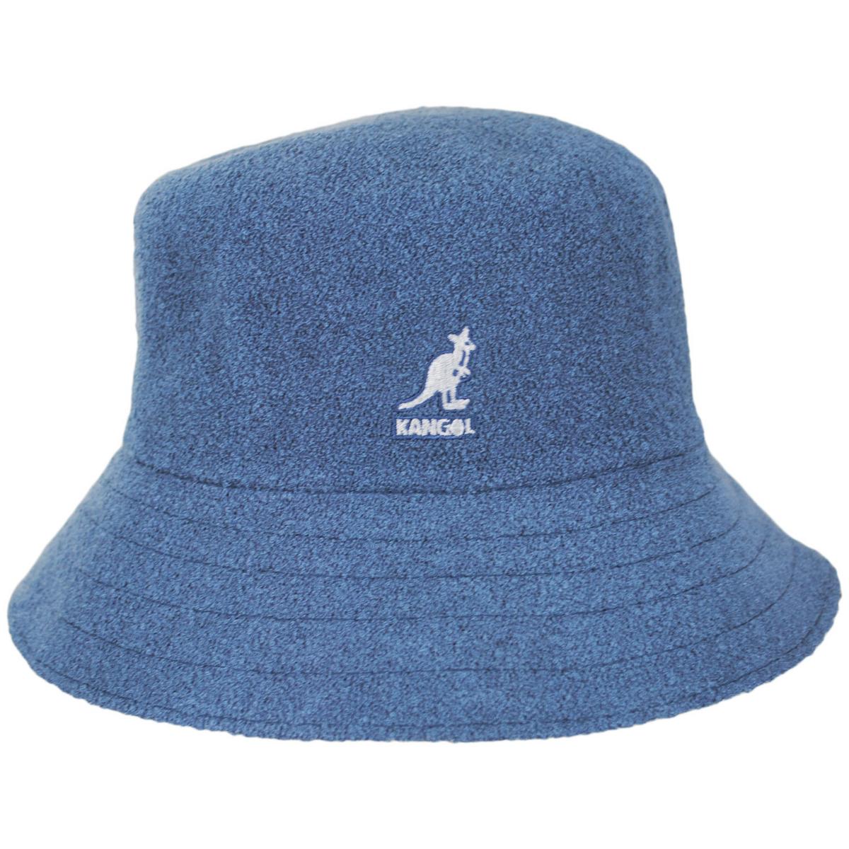 Kangol | Bermuda Bucket Hat | 185716SS25 | front | DENIM BLUE