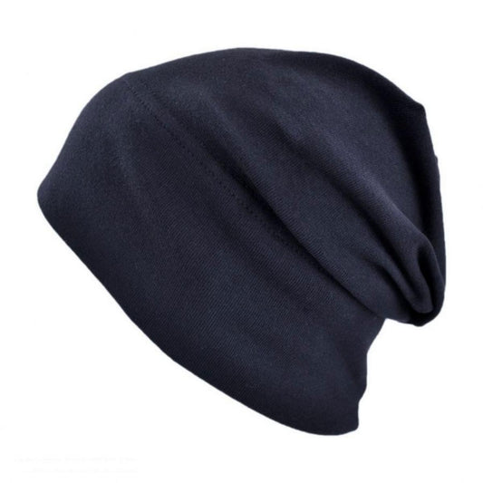 Slumbercap | Slouchy Cotton Blend Beanie Hat | 500898 | lead | NAVY BLUE