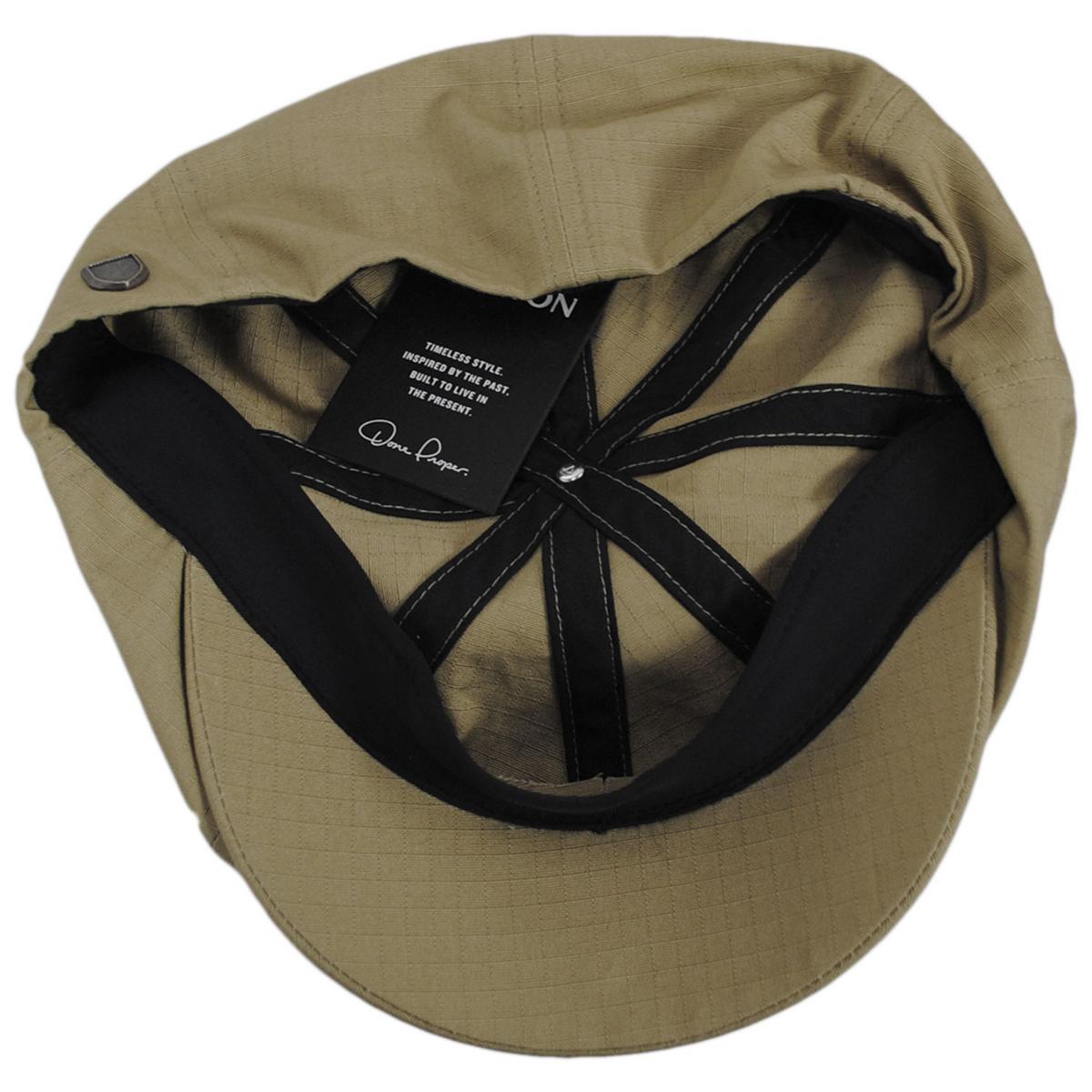 BRIXTON HATS | Brood Lightweight RipStop Newsboy Cap | 161570 | under | DARK KHAKI RIPSTOP