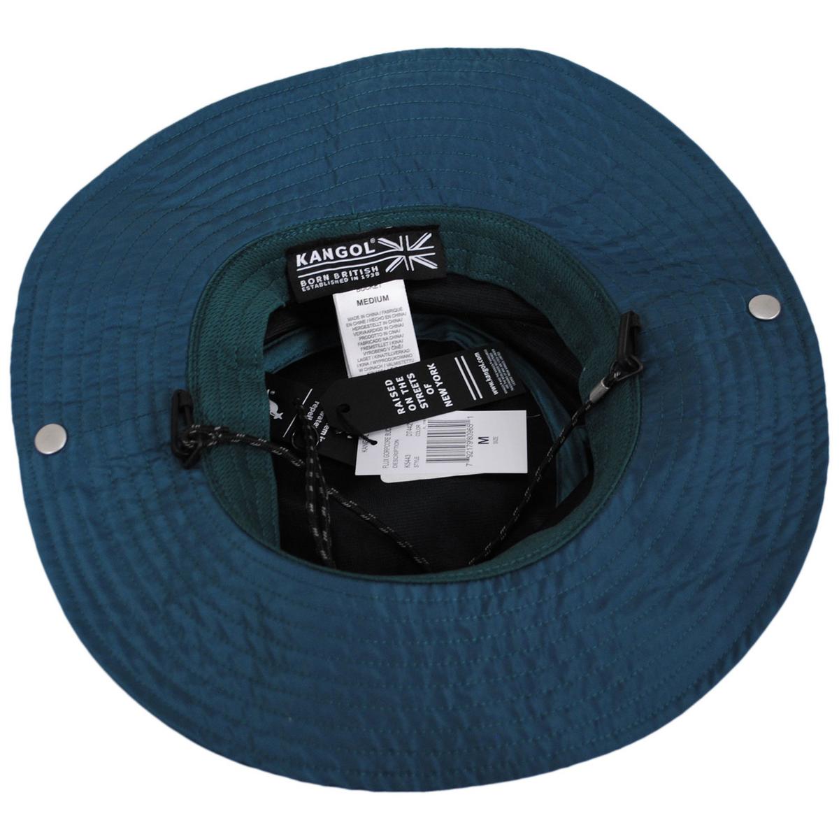 Kangol | Flux Gorpcore Nylon Bucket Hat | 185829 | under | DEEP TEAL BLUE