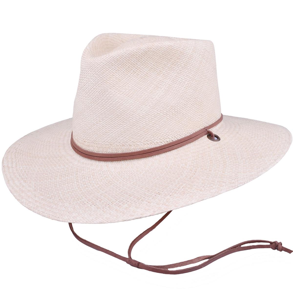 Bigalli | Kalahari Panama Straw Outback Hat | 104705 | lead | NATURAL