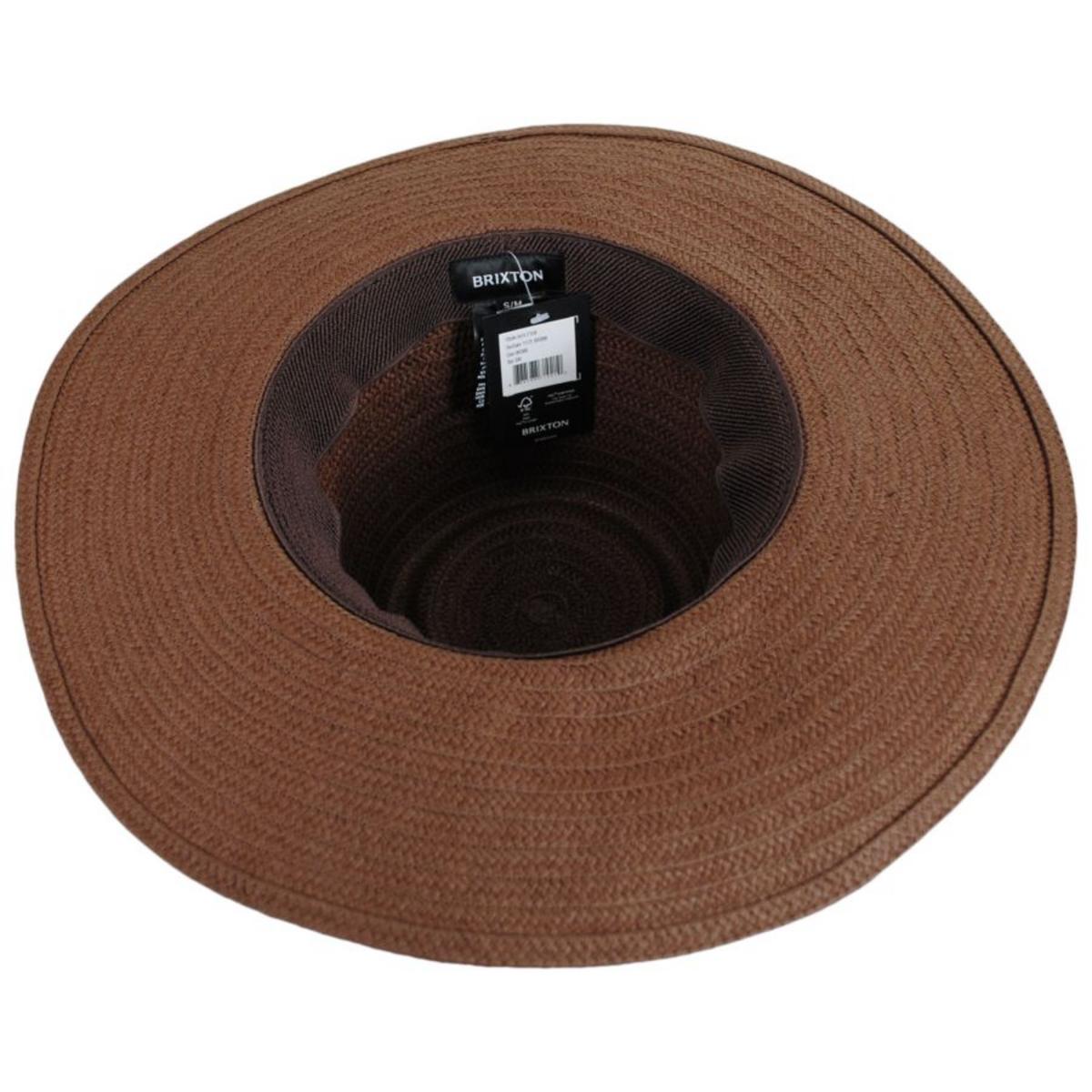 BRIXTON HATS | Napa Toyo Straw Sun Hat | 104045 | under | BROWN