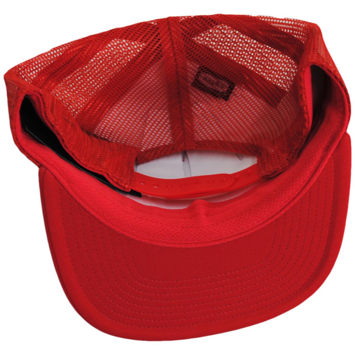 BRIXTON HATS | Outlaw MP NetPlus Foam Mesh Snapback Trucker Baseball Cap | 201868 | under | RED/RED