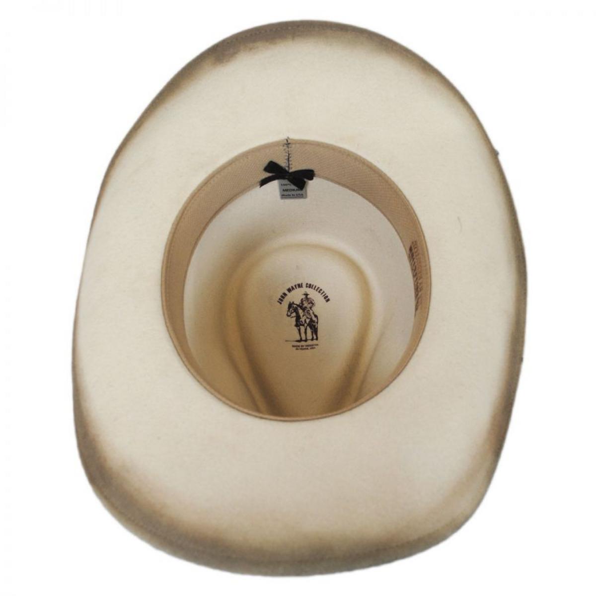 Stetson | John Wayne The Fort Wool Felt Crushable Western Hat | 130672 | under | SILVERBELLY