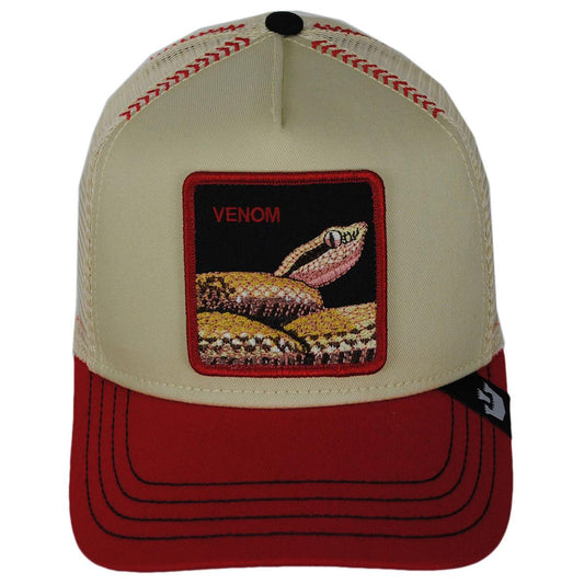 Goorin Bros | Venom Mesh Trucker Snapback Baseball Cap | 200729 | front | BEIGE