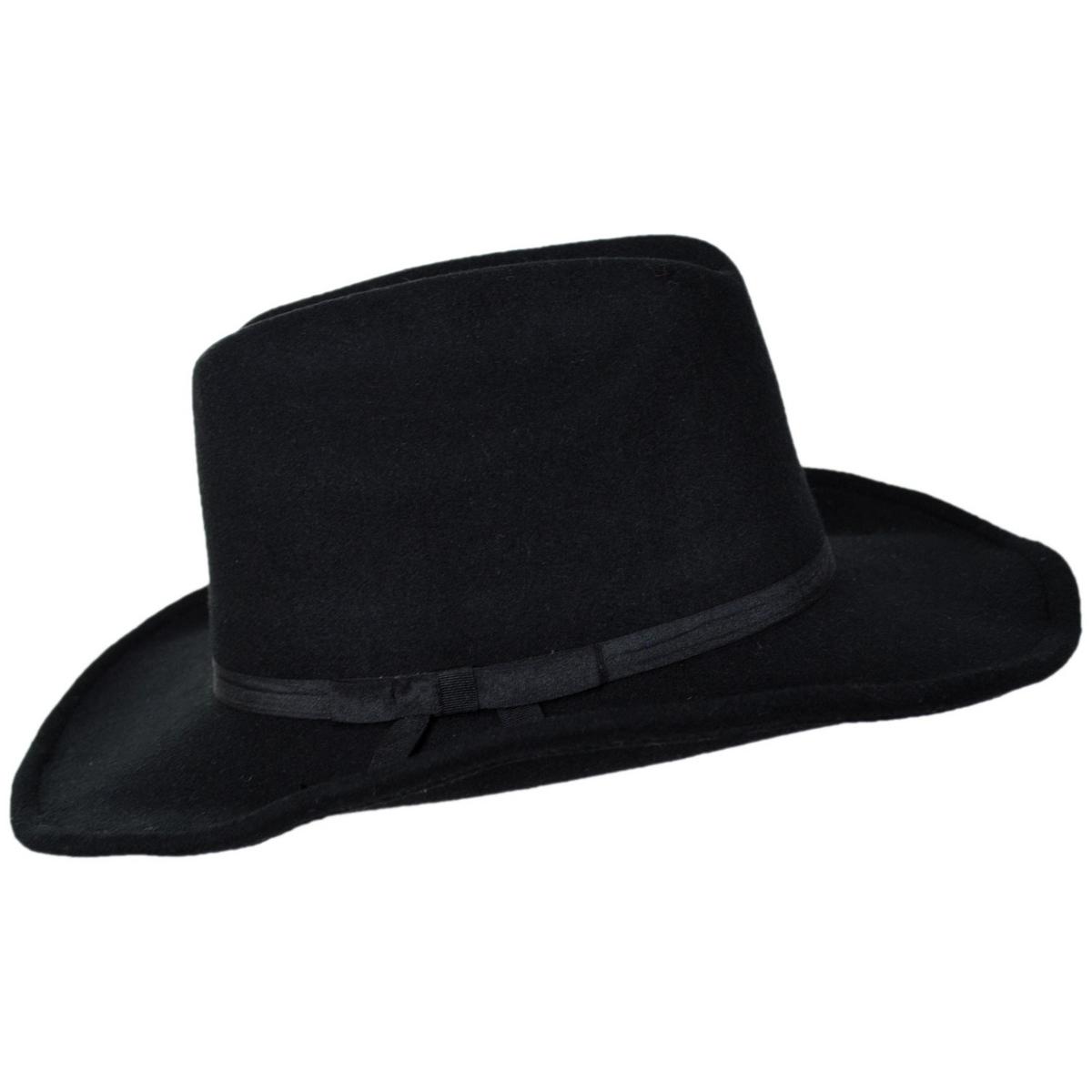 San Diego Hat Company | Kid's Felt Cowboy Hat | 507300 | profile | BLACK