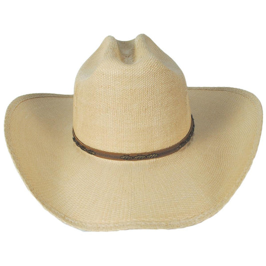 Bailey Western | Hickman Bangora Straw Western Hat - FINAL SALE | 127912 | front | LINEN