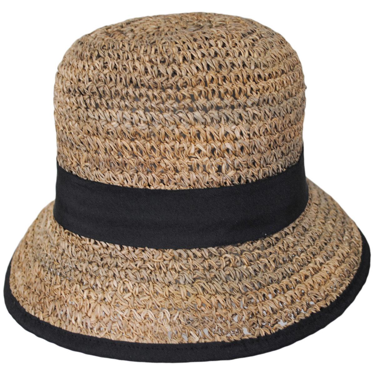 Crochet Seagrass Cloche Hat