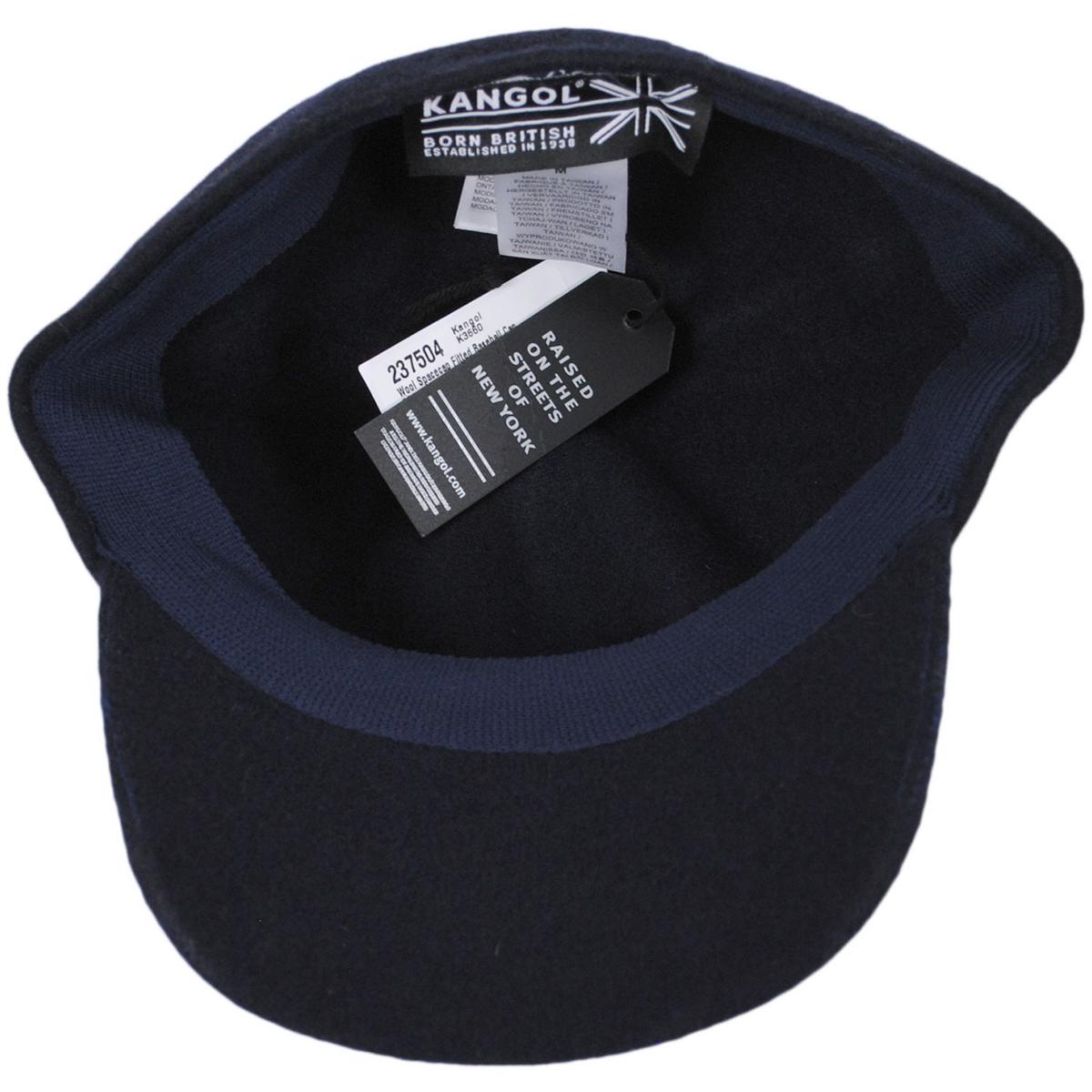Kangol | Wool Spacecap Fitted Baseball Cap | 201106 | under | DARK BLUE