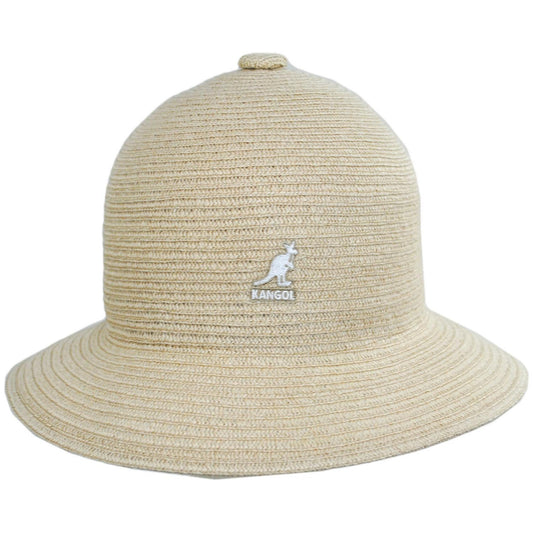 Kangol | Linen Braid Casual Bucket Hat | 185805 | front | NATURAL LINEN