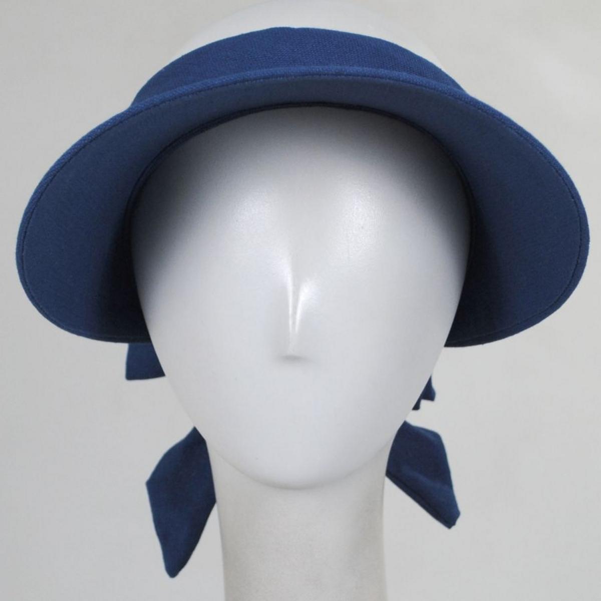 Scala | Backbow Cotton Visor | 195018 | front | ATLANTIC BLUE