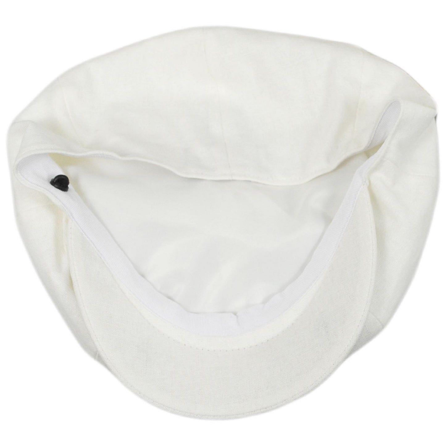 Jaxon Hats | Linen and Cotton Newsboy Cap | 167774 | under | WHITE