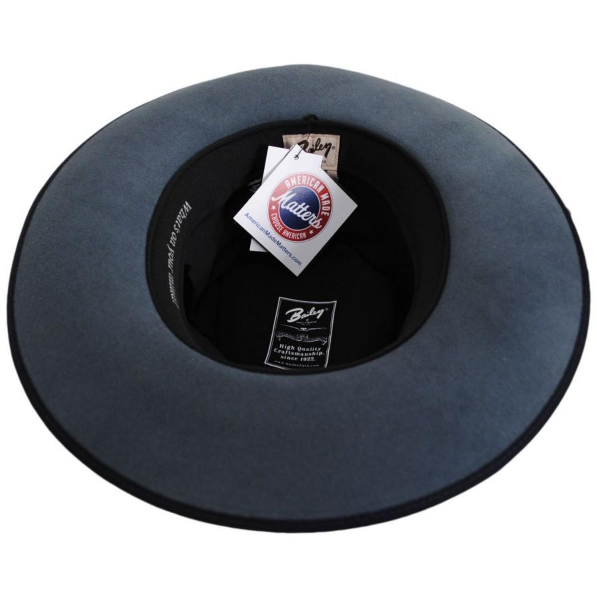 Bailey 1922 | Colver Elite Wool Felt Fedora Hat | 130341 | under | AVION