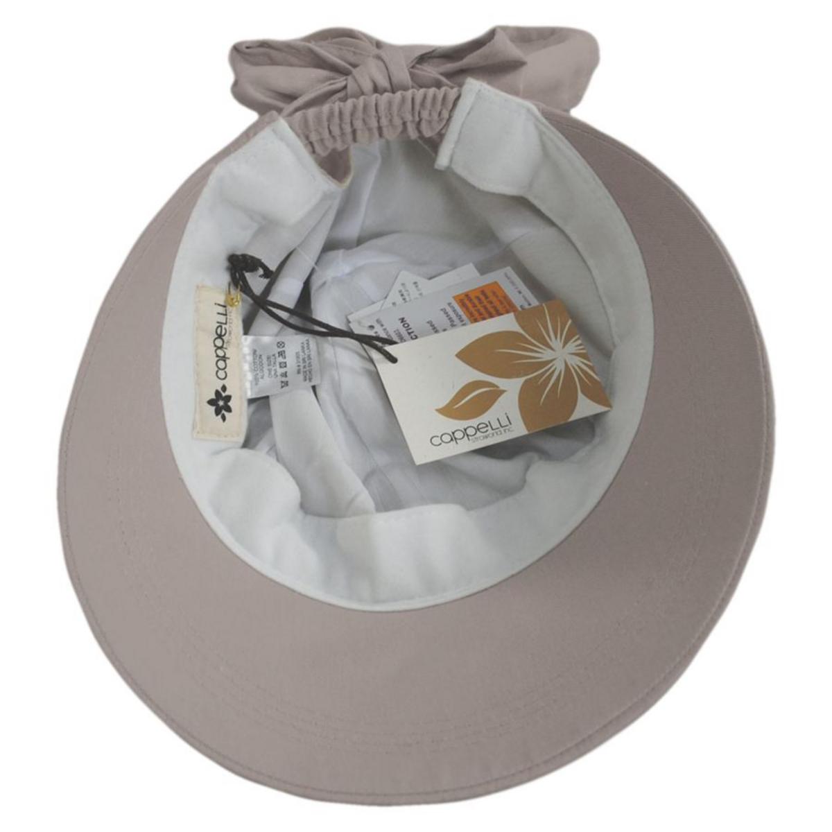 Cappelli | Chiara Solarweave Cotton Facesaver Cap | 106364 | under | KHAKI