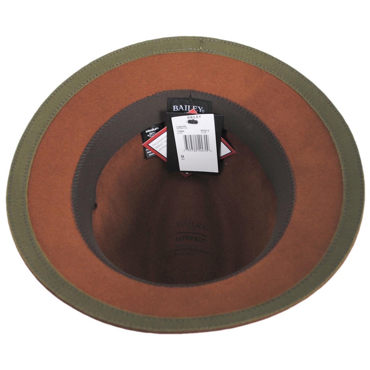 Bailey 1922 | Caprole Wool LiteFelt Walker Trilby Hat | 130399 | under | WHISKEY