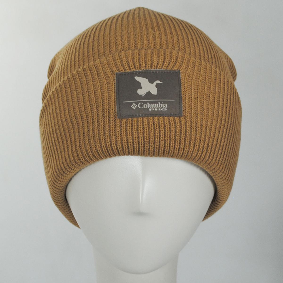 Columbia Sportswear | PHG Patch Acrylic Knit Cuffed Beanie Hat | 500748 | front | SAHARA