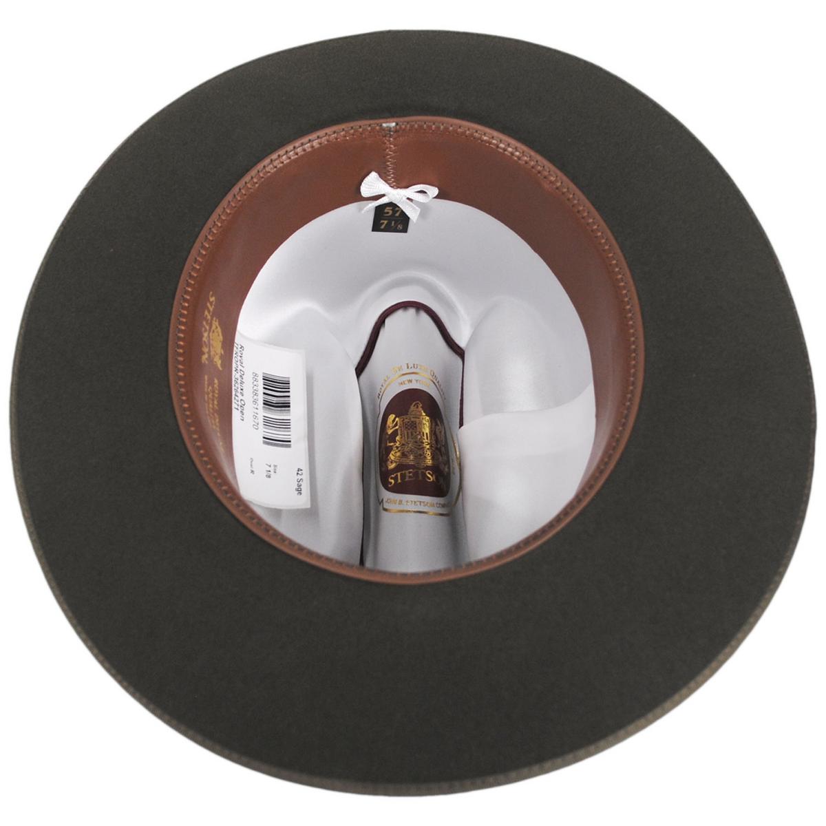 Stetson | Royal Deluxe Open Road Fur Felt Western Hat | 130750 | under | SAGE