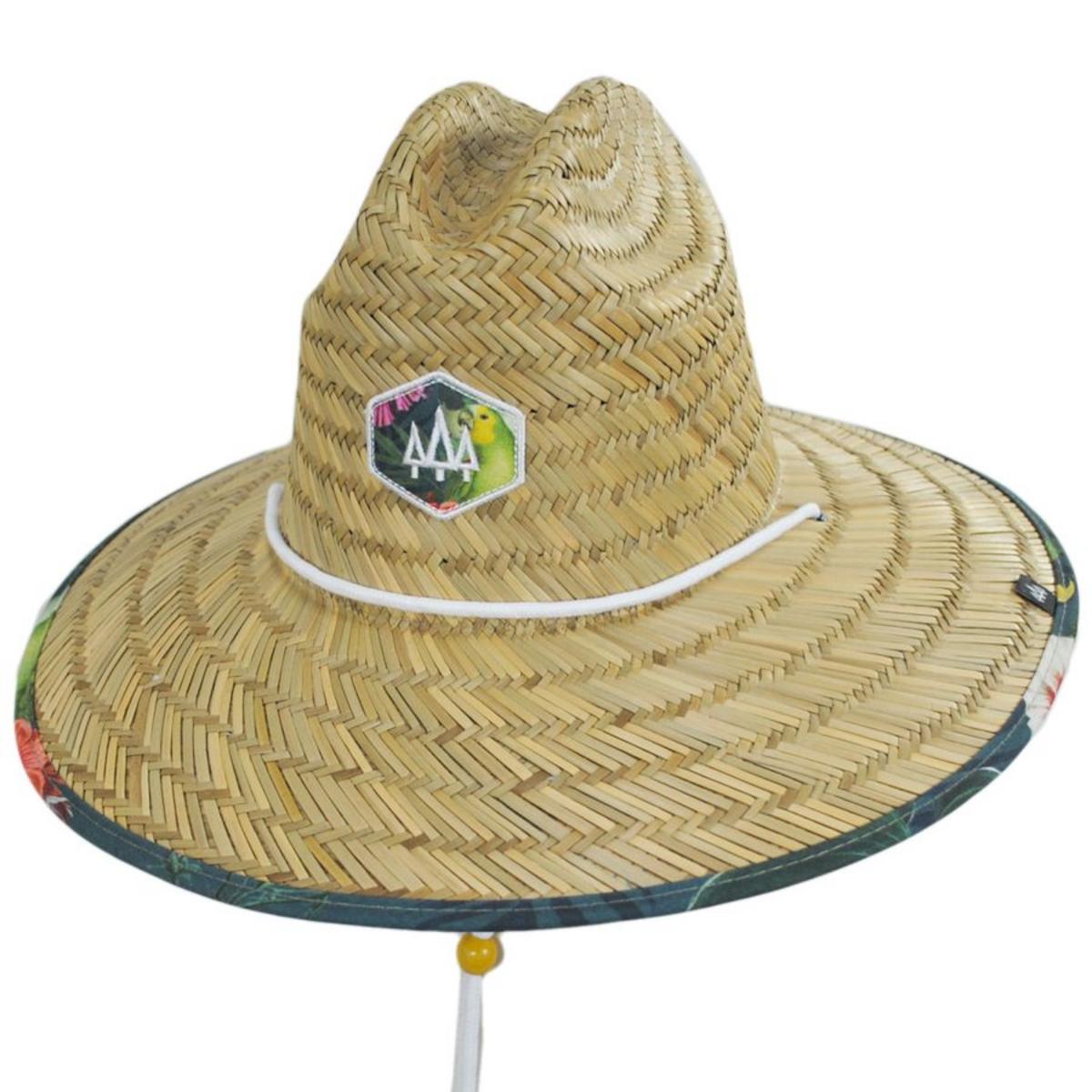 Hemlock Hat Co. | Caicos Rush Straw Lifeguard Hat | 129592 | lead | NATURAL