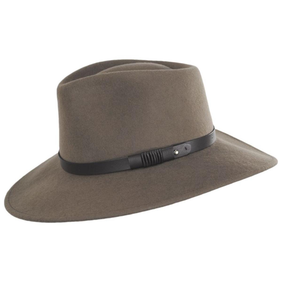 Bigalli | Australian Wool Felt Outback Hat | 131419 | profile | KHAKI