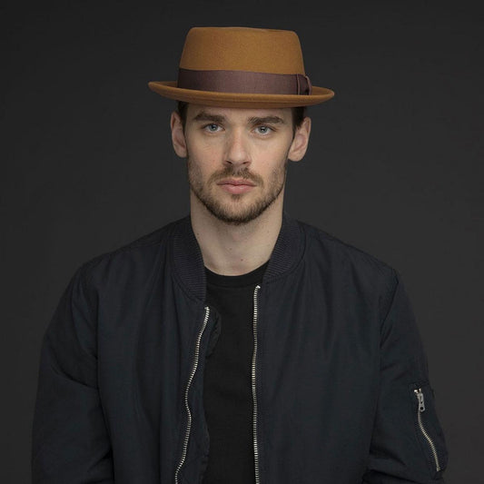 Bailey 1922 | Darron Wool LiteFelt Pork Pie Hat - Caramel | 130000FW24 | lsmone | CARAMEL