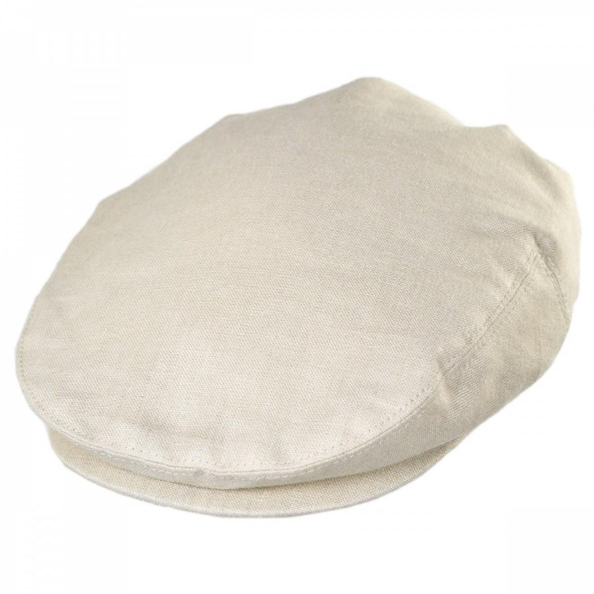 Jaxon Hats | Linen and Cotton Ivy Cap | 167732 | lead | NATURAL