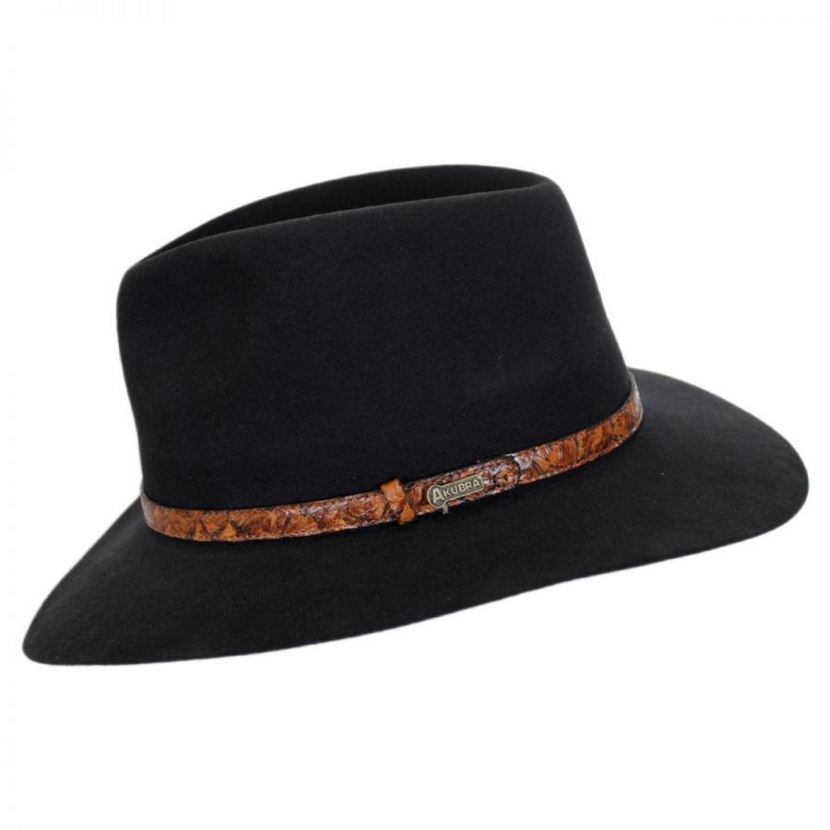 Akubra | Banjo Patterson Fur Felt Aussie Hat | 131709 | profile | GRAPHITE GRAY