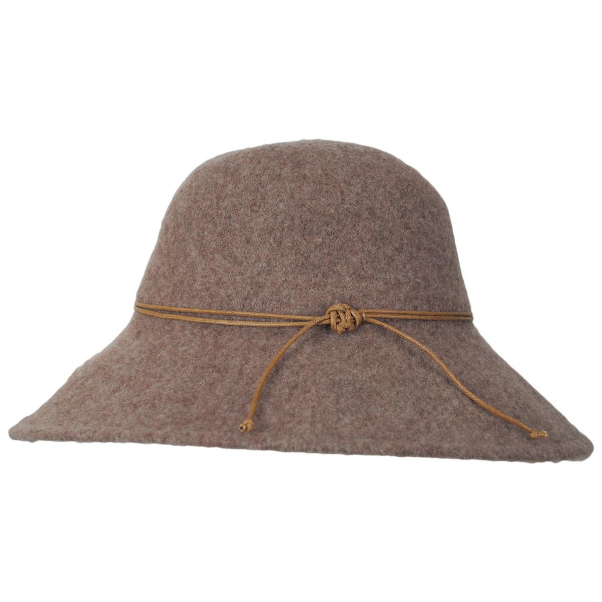 San Diego Hat Company | Park Lane Wool Knit Lampshade Hat | 108647 | profile | BROWN
