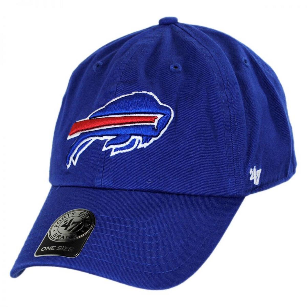 47 Brand | Buffalo Bills NFL Clean Up Strapback Baseball Cap Dad Hat | 203530 | lead | ROYAL
