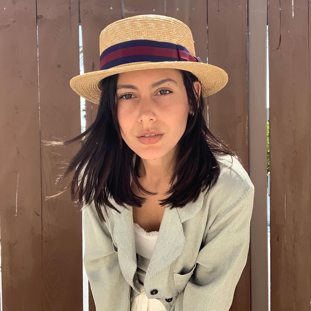 Jaxon Hats | Wholesale Striped Band Wheat Straw Skimmer Hat B2B Pre-Pack | B2B129005 | lsftwo | NATURAL