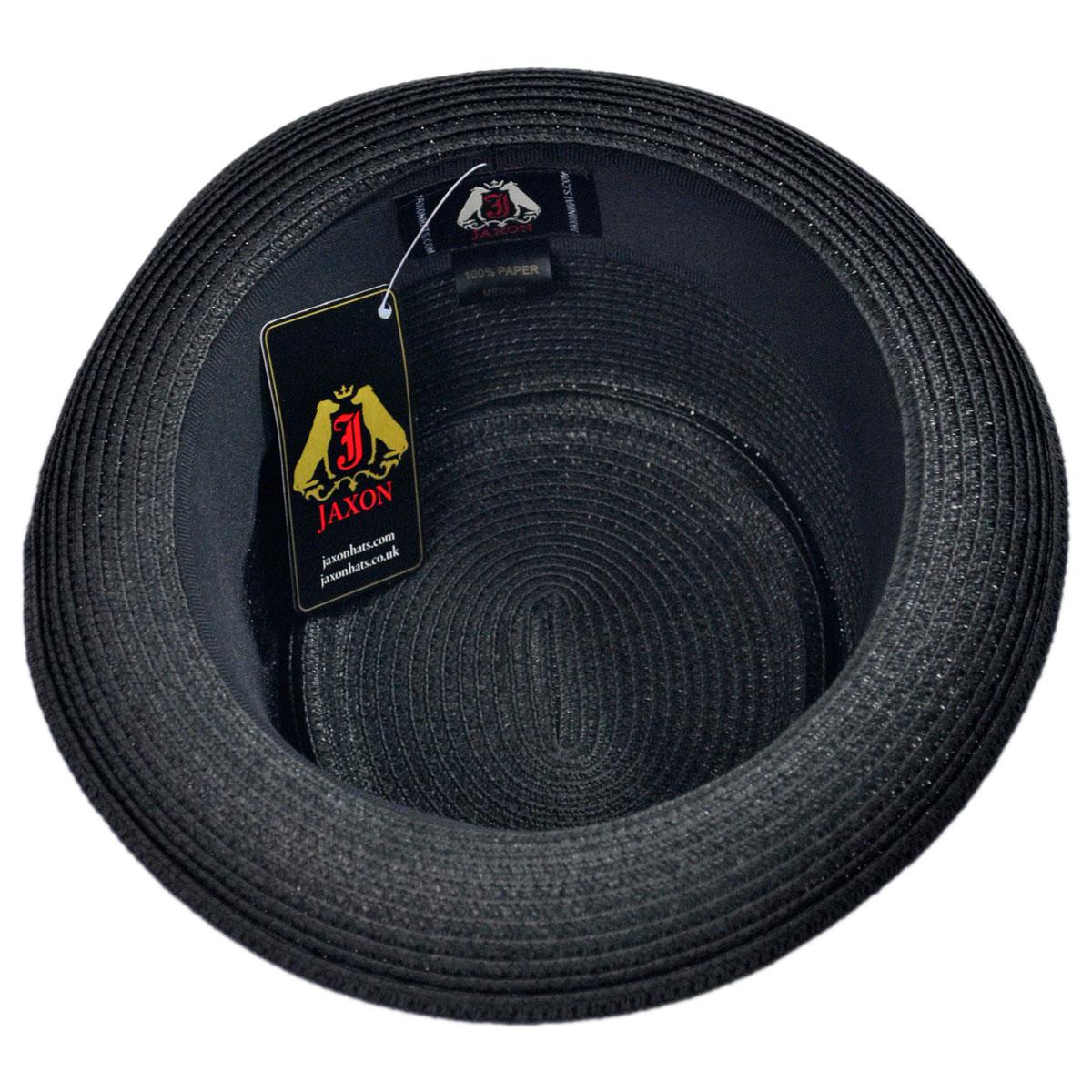 Jaxon Hats | Wholesale Toyo Straw Braid Pork Pie Hat B2B Pre-Pack | B2B128501 | under | BLACK