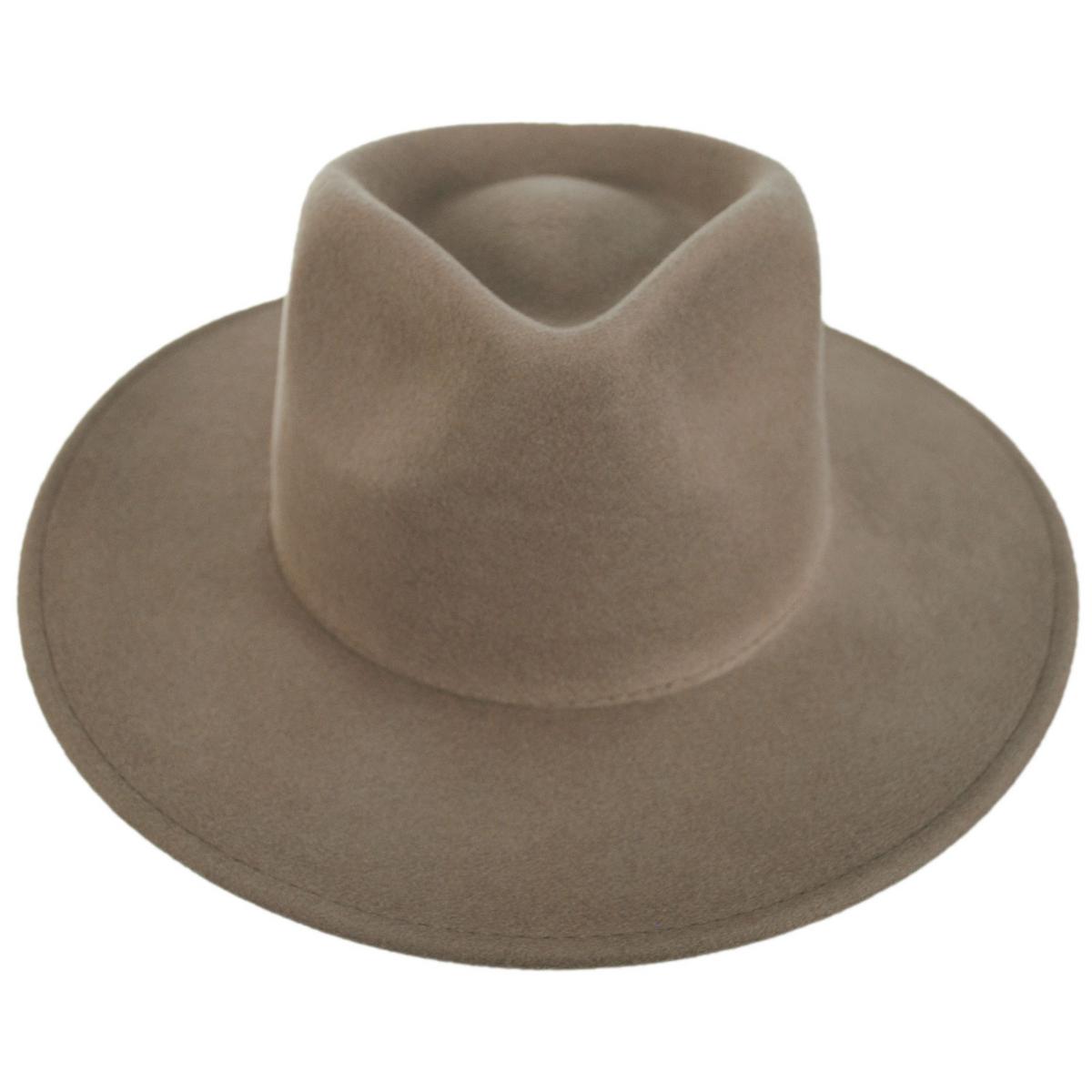 Scala | Kathrina Wool Felt Fedora Hat | 123442 | front | MINK