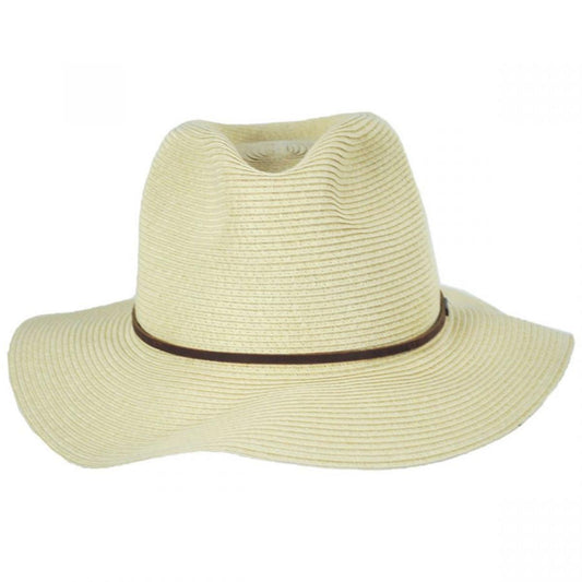 BRIXTON HATS | Wesley Braided Toyo Straw Fedora Hat | 128330 | front | TAN