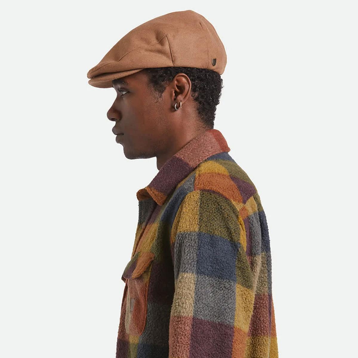 BRIXTON HATS | Hooligan Melton Wool Ivy Cap | 161521 | lsmtwo | CAMEL