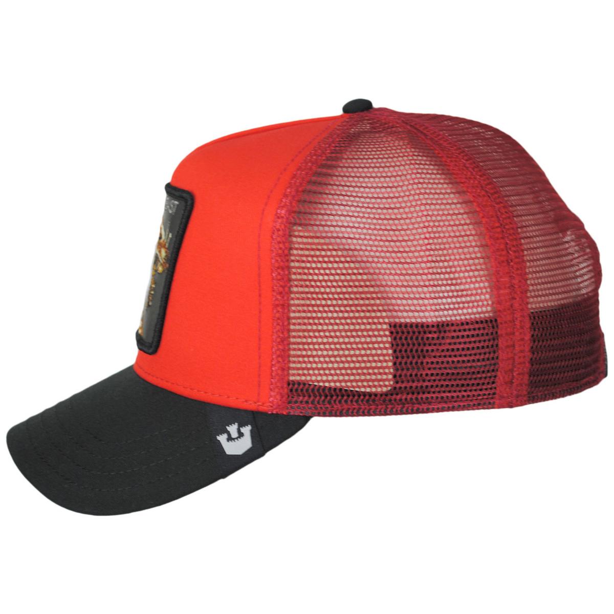 Goorin Bros | Beast Mesh Trucker Snapback Baseball Cap | 200726 | profile | SCARLET