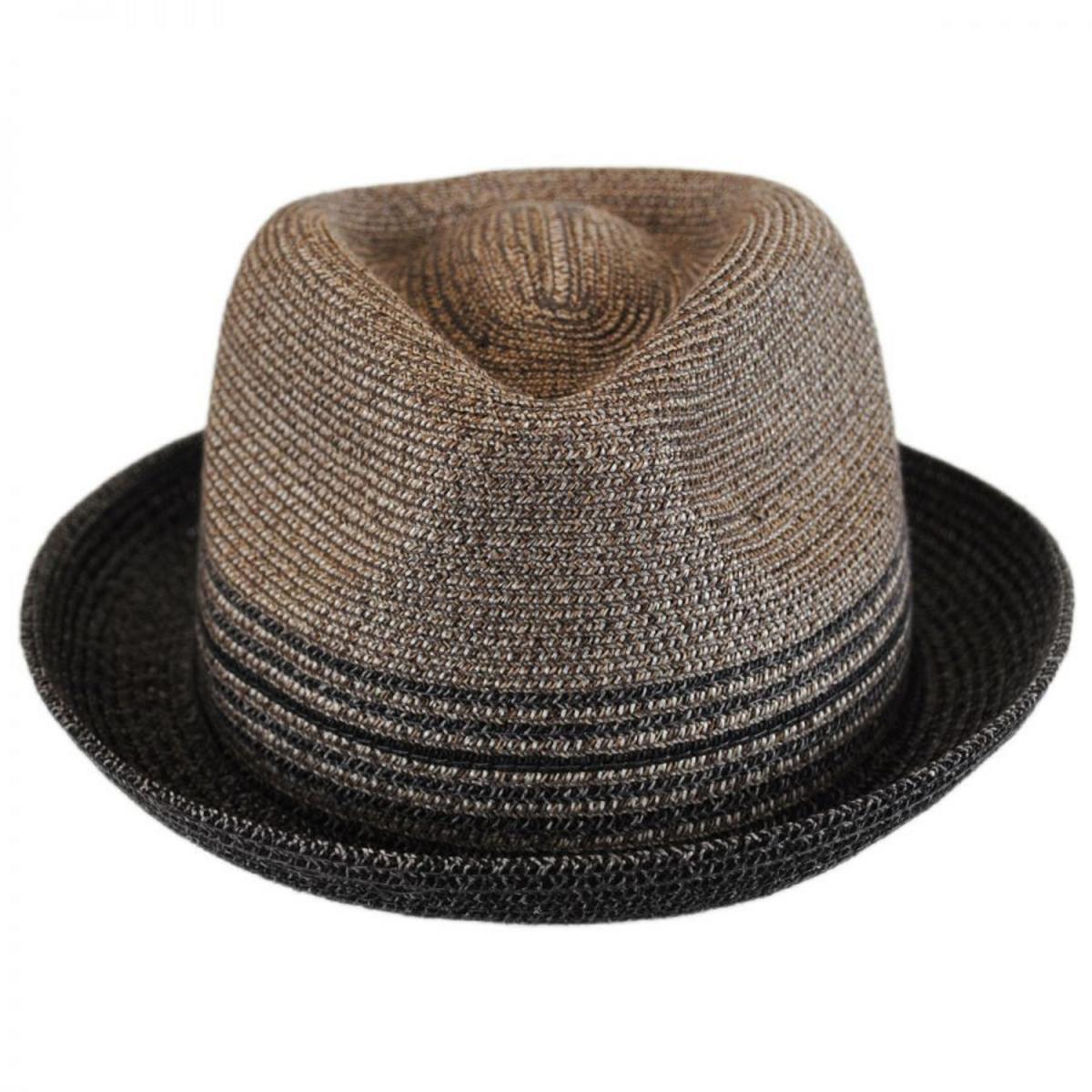 Bailey 1922 | Hooper Toyo Straw Blend Trilby Fedora Hat | 127777 | front | CHARCOAL