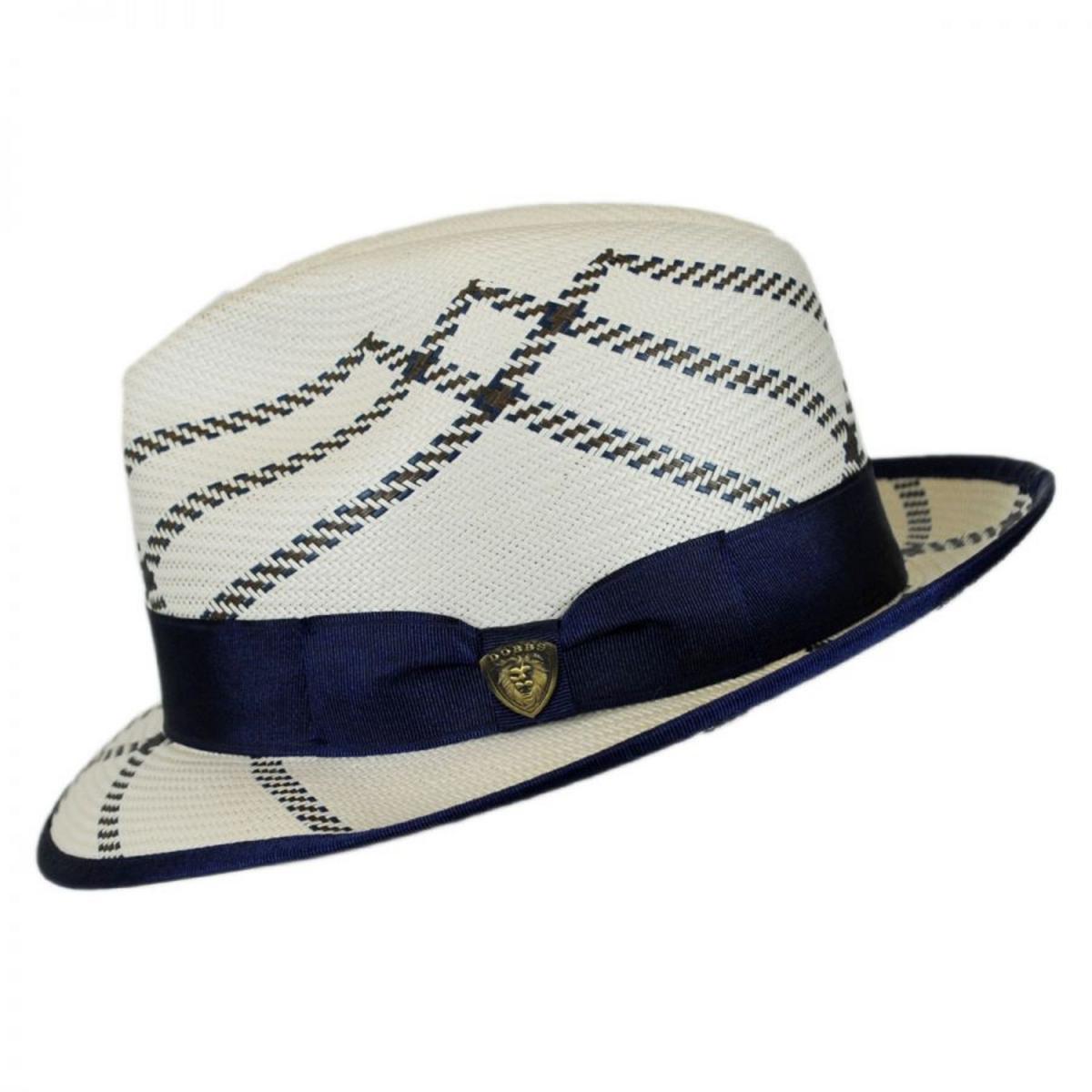 Dobbs | Rialto Shantung Straw Trilby Fedora Hat | 126975 | profile | NATURAL