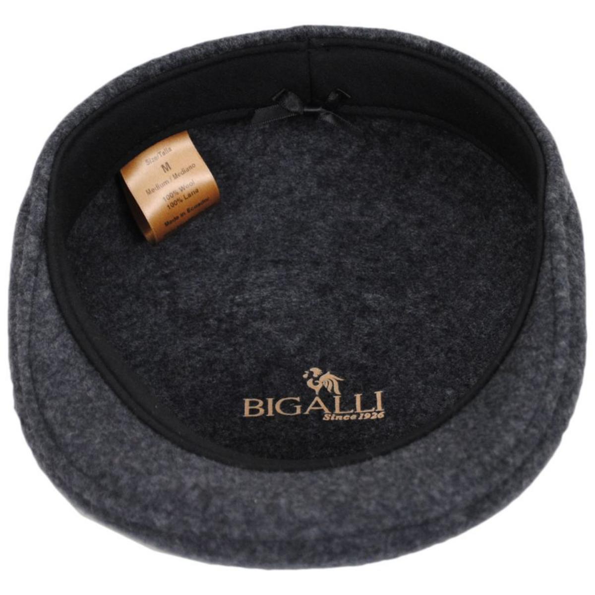 Bigalli | Wool Felt Ascot Cap | 161806 | under | GREY MELANGE