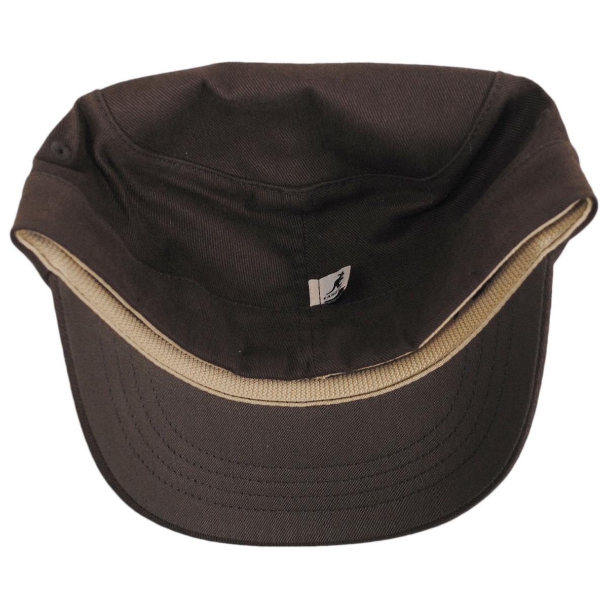 Kangol | Flexfit Cotton Twill Army Cap | 201110 | under | BROWN