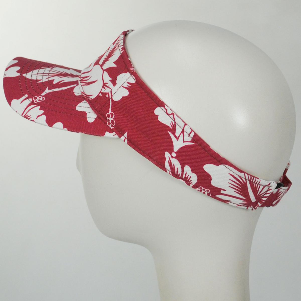 Dorfman Pacific | Maui Cotton Sport Visor | 195039 | profile | RED
