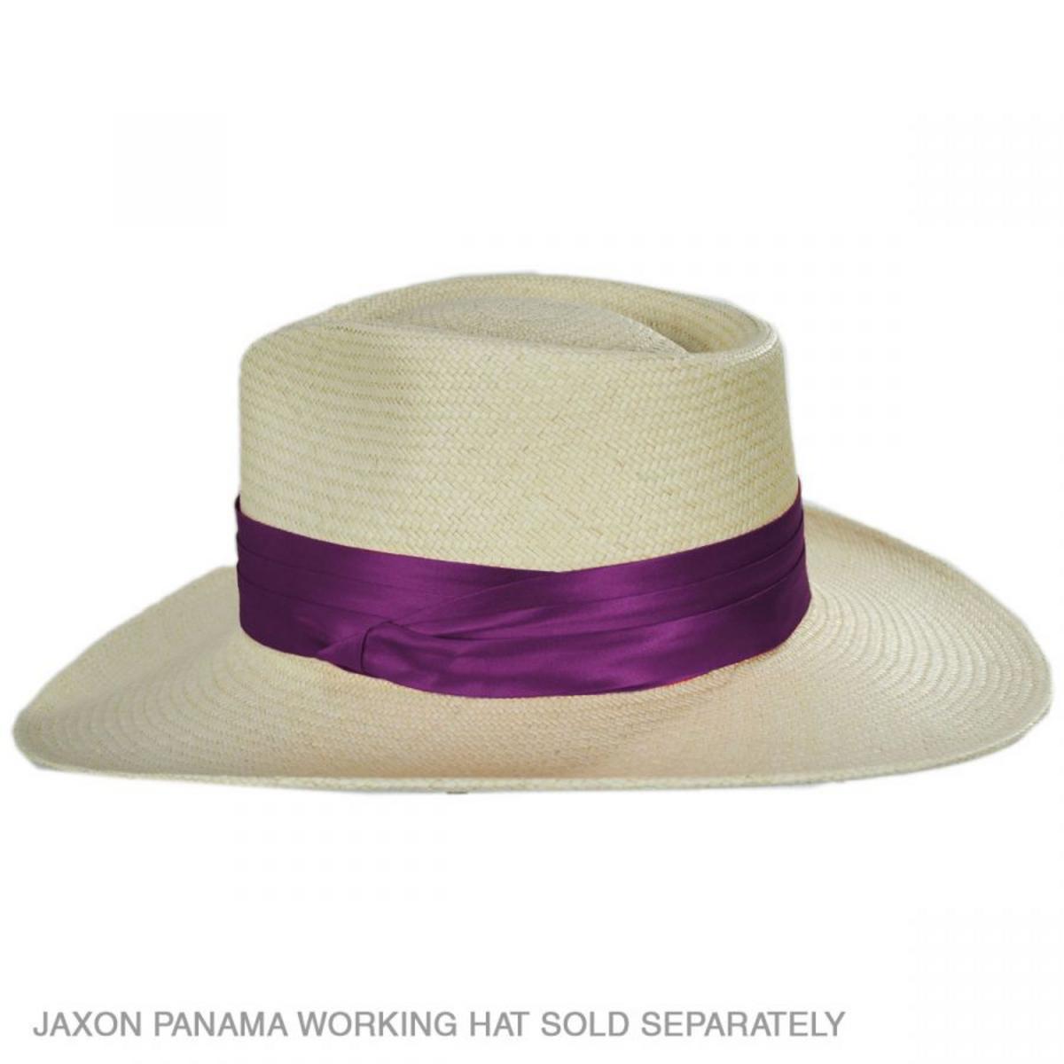 Capas Headwear | 3-Pleat Satin Puggaree Hat Band | 602013 | front | PURPLE