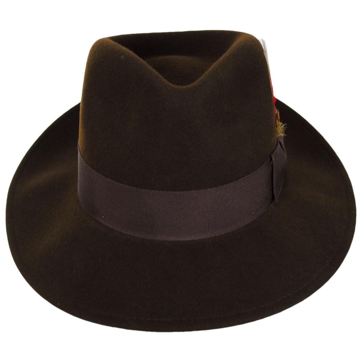 Bailey 1922 | Packable Wool LiteFelt Fedora Hat - Java Bean | 130003JB | front | JAVA BEAN