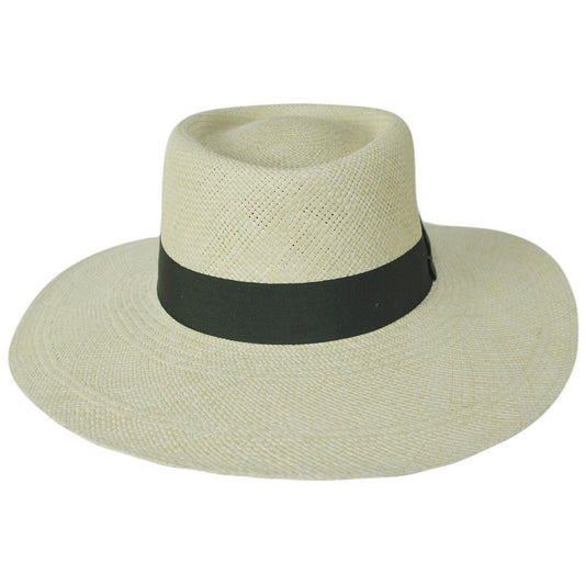 3 Regions Trade Co. | Gaucho Brisa Grade 4-5 Panama Straw Hat | 128752 | front | NATURAL/OLIVE