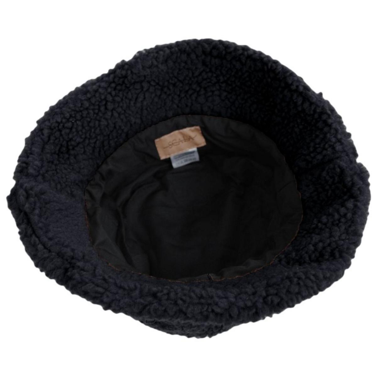 Scala | Kirsten Berber Fleece Bucket Hat | 106431 | under | BLACK