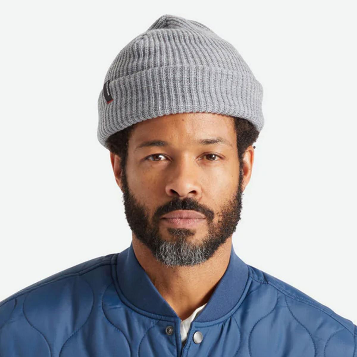 BRIXTON HATS | Heist Knit Beanie Hat | 502706 | lsmone | LIGHT HEATHER GREY