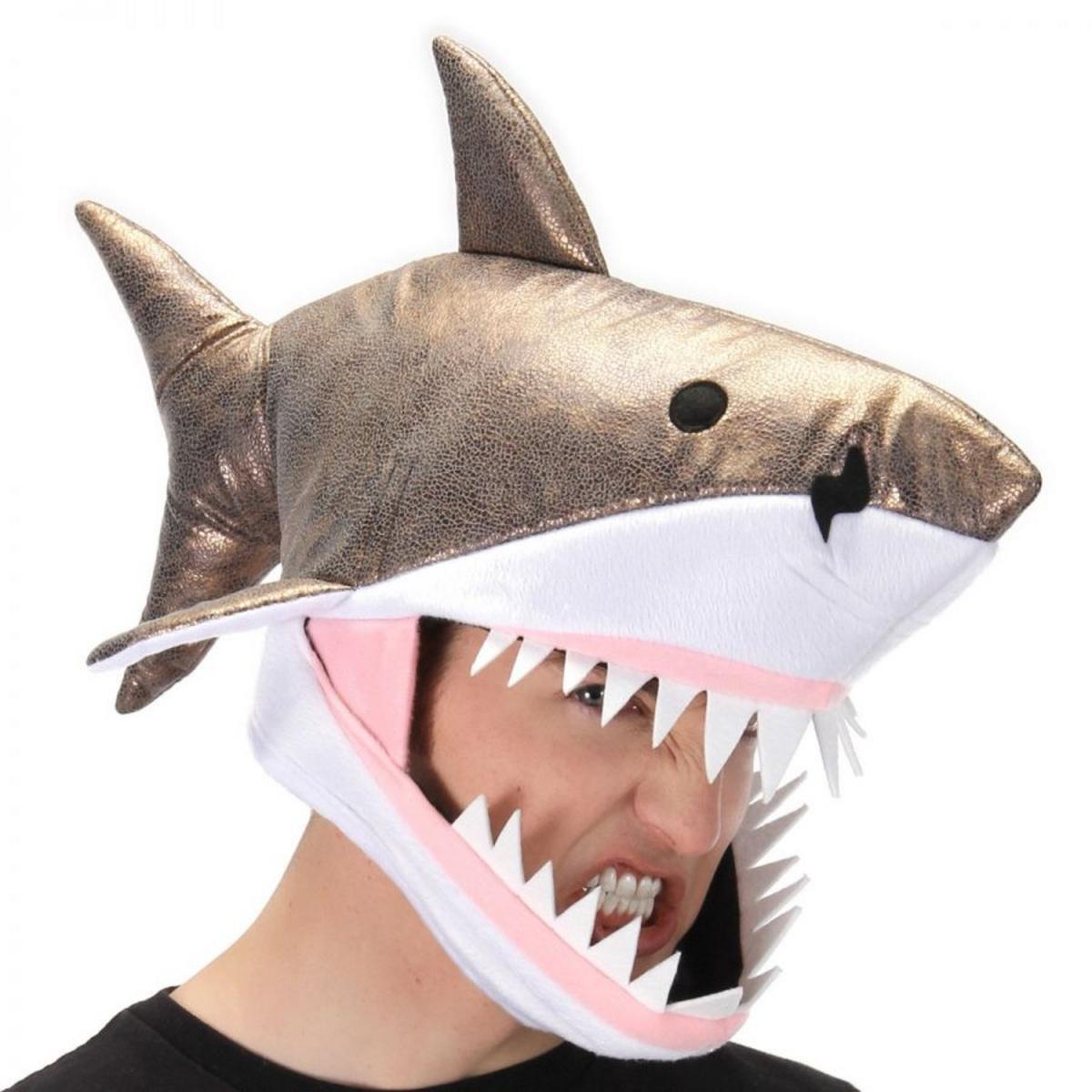 Elope | Great White Shark Jawesome Hat | 190329 | profile | GREY/WHITE
